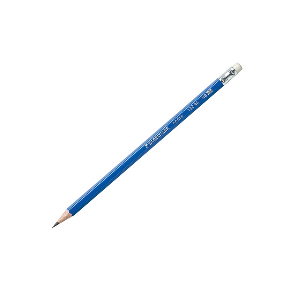 STAEDTLER 122-2 BK10 Noris - Lápiz de grafito con punta de borrador, HB  (paquete de 10)
